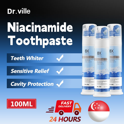 Dr.ville Niacinamide Toothpaste Removal Yellow Stains ( BUY 1 GET 1 FREE )