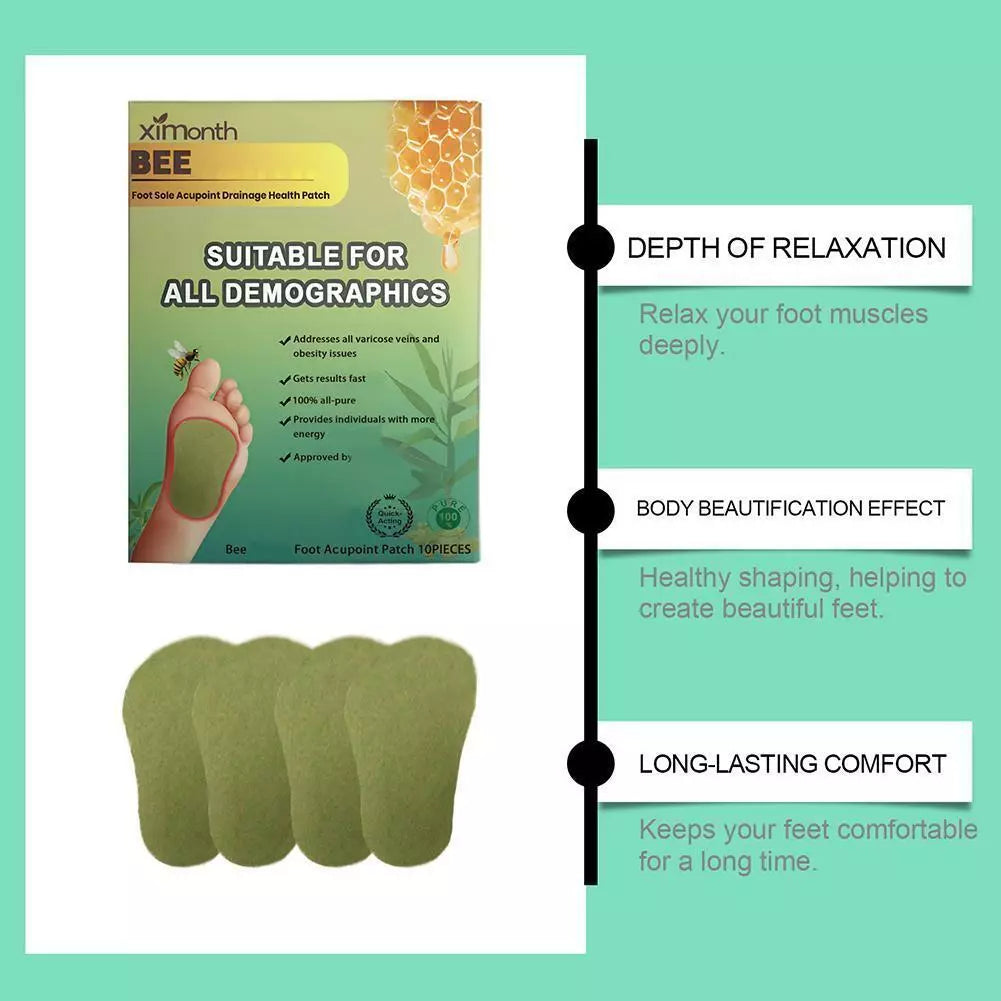 DetoxBee™ - Bee Venom Foot Patches 🐝✨ (Buy 1 Get 1 Free)🔥🔥
