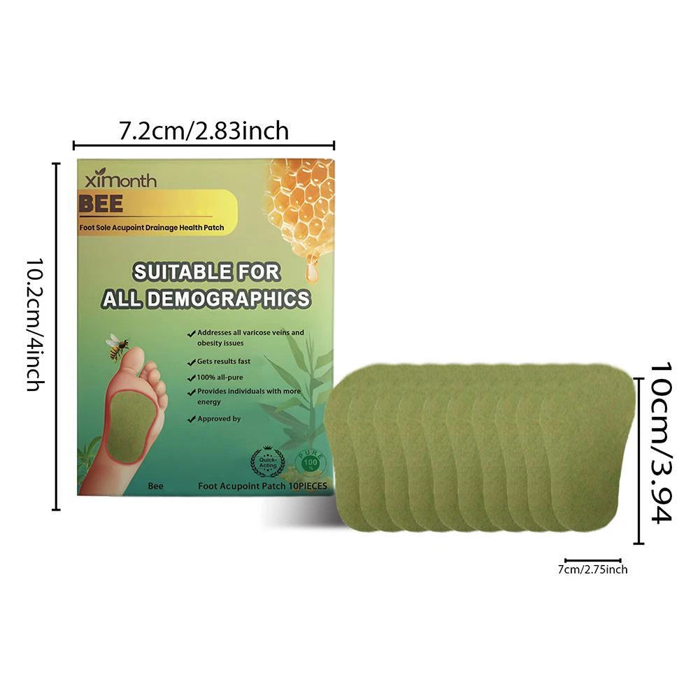 DetoxBee™ - Bee Venom Foot Patches 🐝✨ (Buy 1 Get 1 Free)🔥🔥