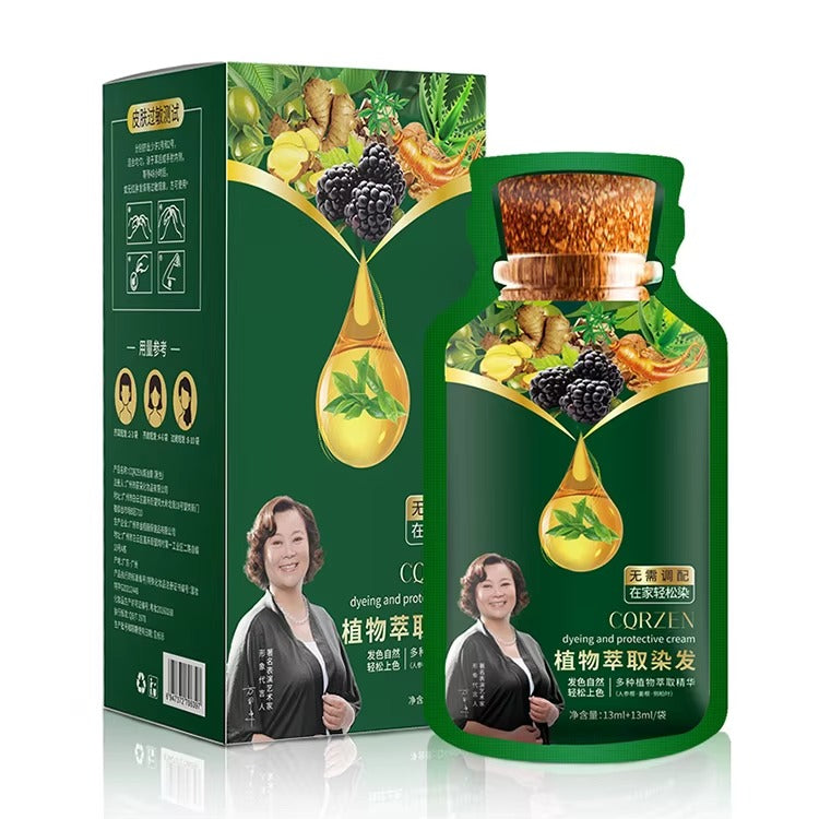 Korean Imported Bubble Plant Extract Hair Dye No Scalp Stain