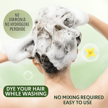 Korean 3 in 1 🌸Herbal hair dye shampoo🧴✨