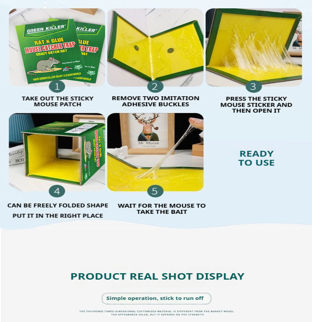 TrapTight™ Super Sticky Mouse & Rat Glue Board 🐭🧲💥